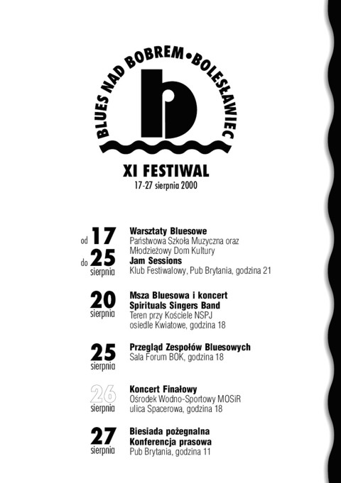 Blues nad Bobrem - Biuletyn 2000, strona 2