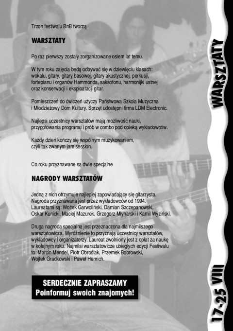 Blues nad Bobrem - Biuletyn 2000, strona 4