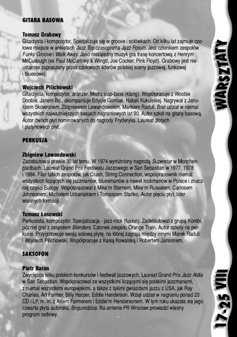 Blues nad Bobrem - Biuletyn 2000, strona 8