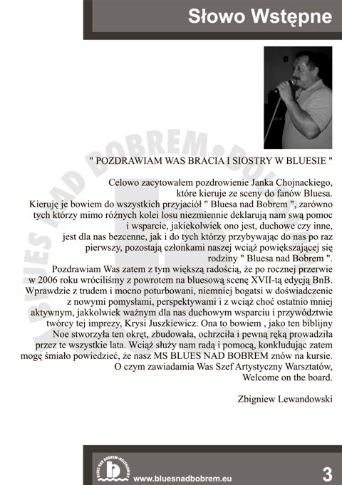 Blues nad Bobrem - Biuletyn 2008, strona 3