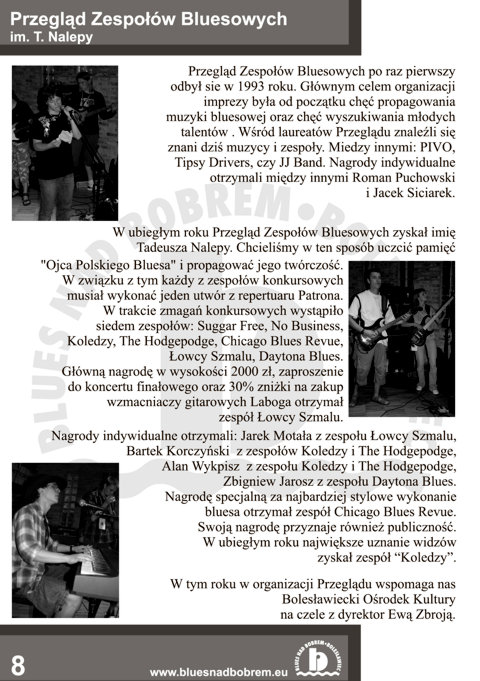 Blues nad Bobrem - Biuletyn 2008, strona 8