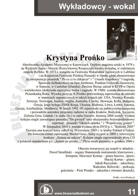 Blues nad Bobrem - Biuletyn 2008, strona 11