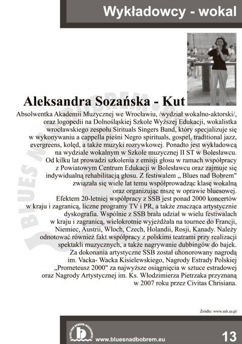 Blues nad Bobrem - Biuletyn 2008, strona 13