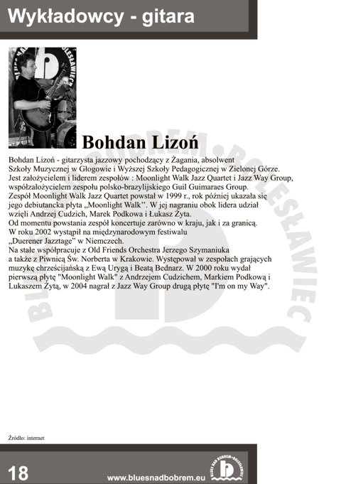 Blues nad Bobrem - Biuletyn 2008, strona 18