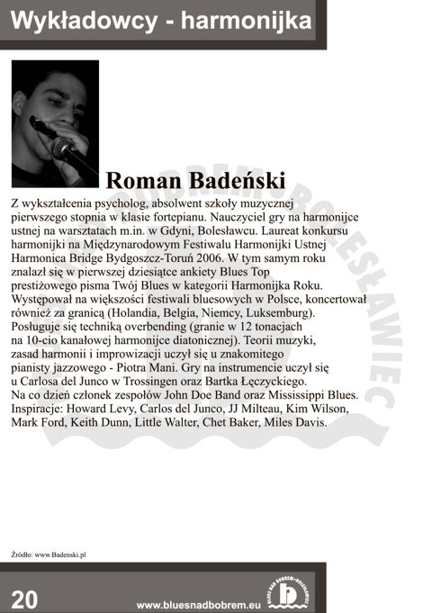 Blues nad Bobrem - Biuletyn 2008, strona 20