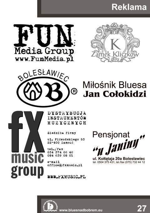 Blues nad Bobrem - Biuletyn 2008, strona 27