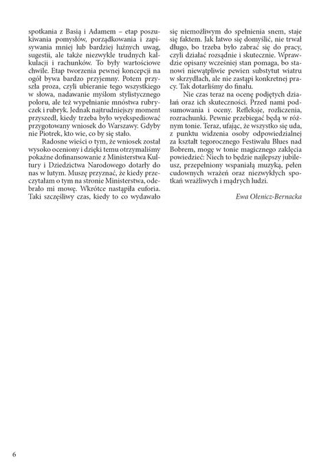 Blues nad Bobrem - Biuletyn 2010, strona 6