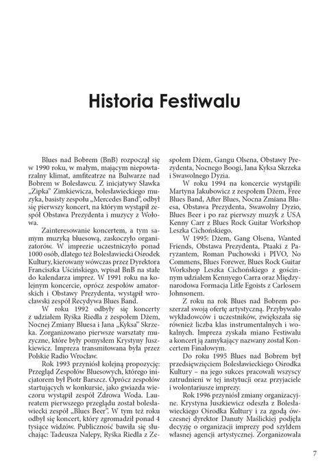 Blues nad Bobrem - Biuletyn 2010, strona 7