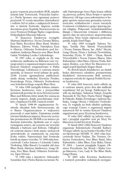 Blues nad Bobrem - Biuletyn 2010, strona 8
