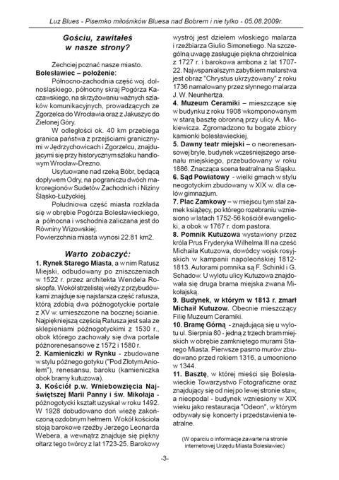 Blues nad Bobrem - Gazeta 2009, strona 3